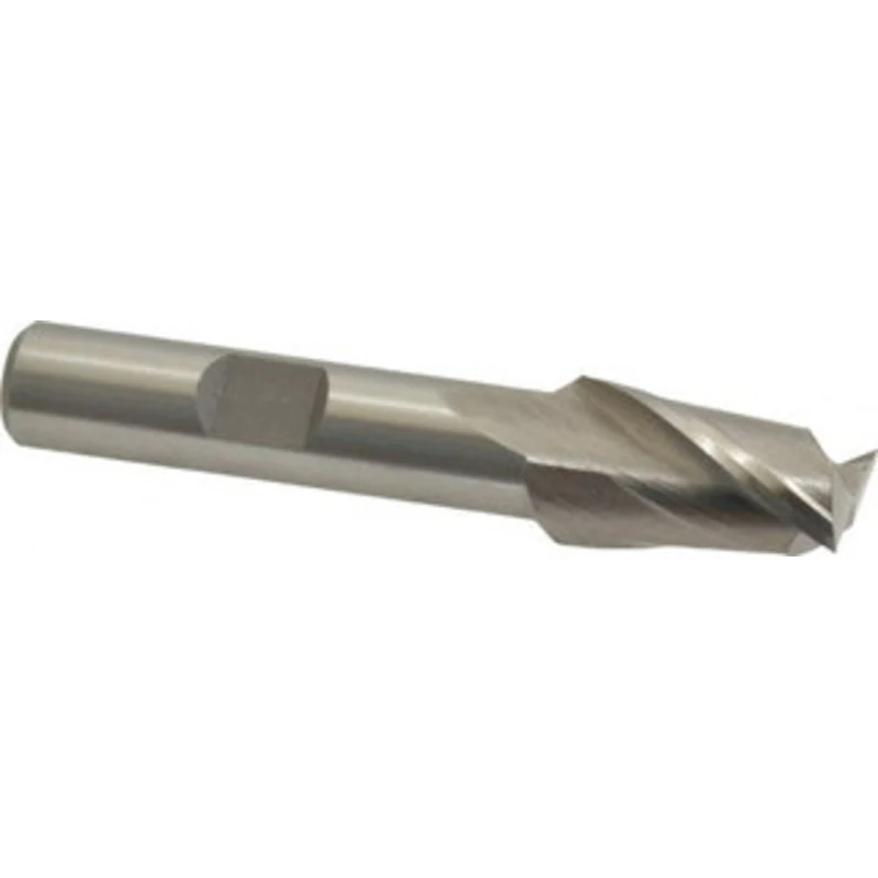 Value Collection 1/2, 13/16 LOC, 3/8 Shank Diam, 2-1/2 OAL, 2 Flute, High Speed Steel Square End Mill Single End, Unc...
